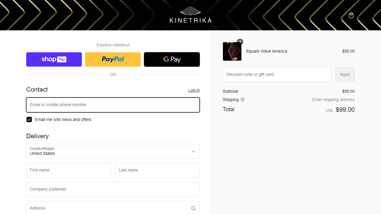 How to apply Kinetrika coupon code